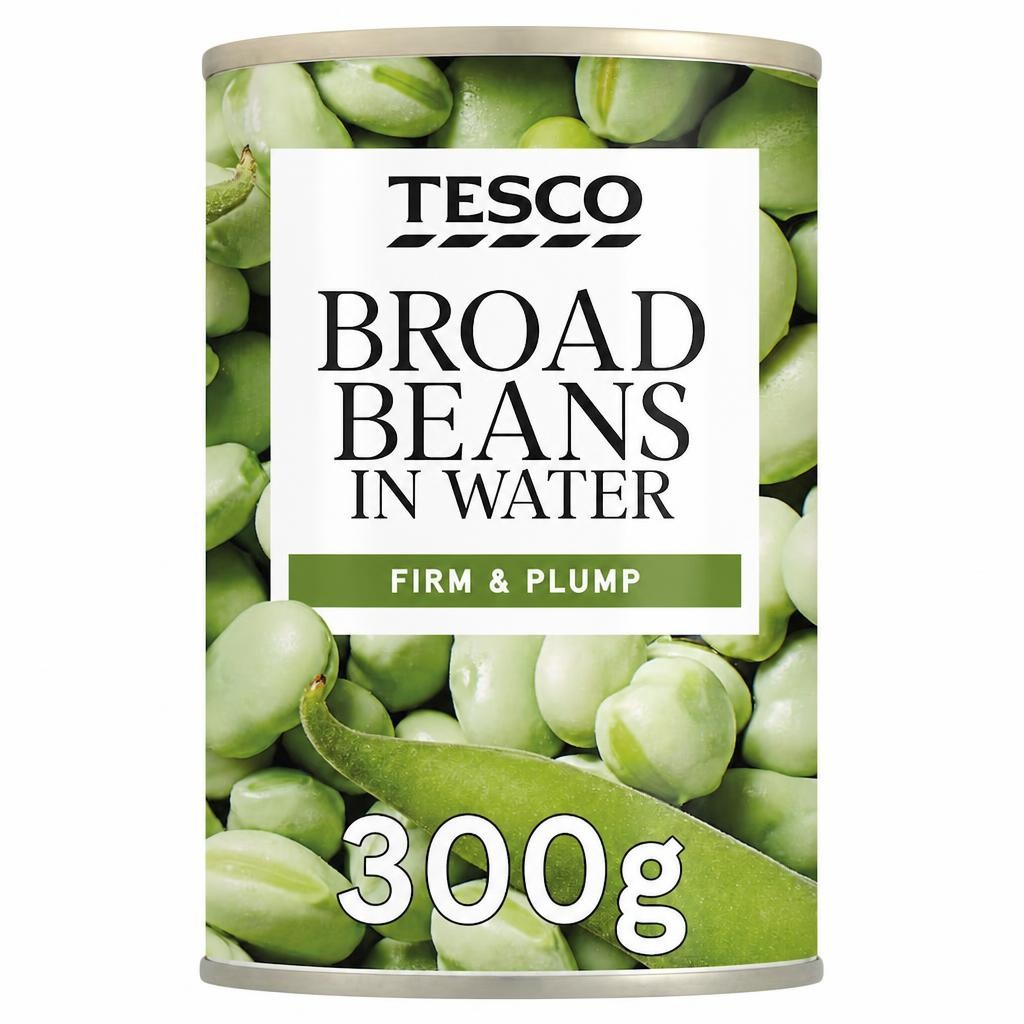 Tesco Broad Beans In Water 300G