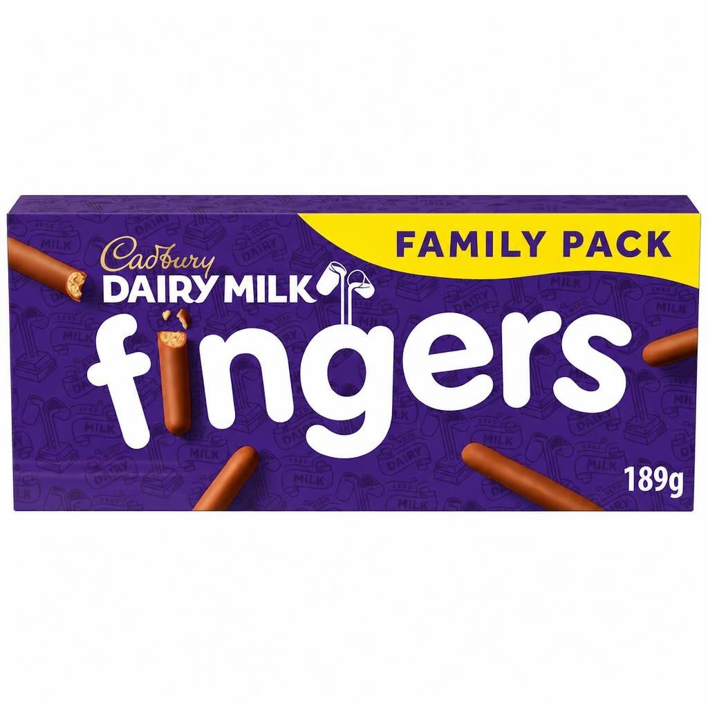 Cadbury Dairy Milk Chocolate Fingers Biscuits 189g