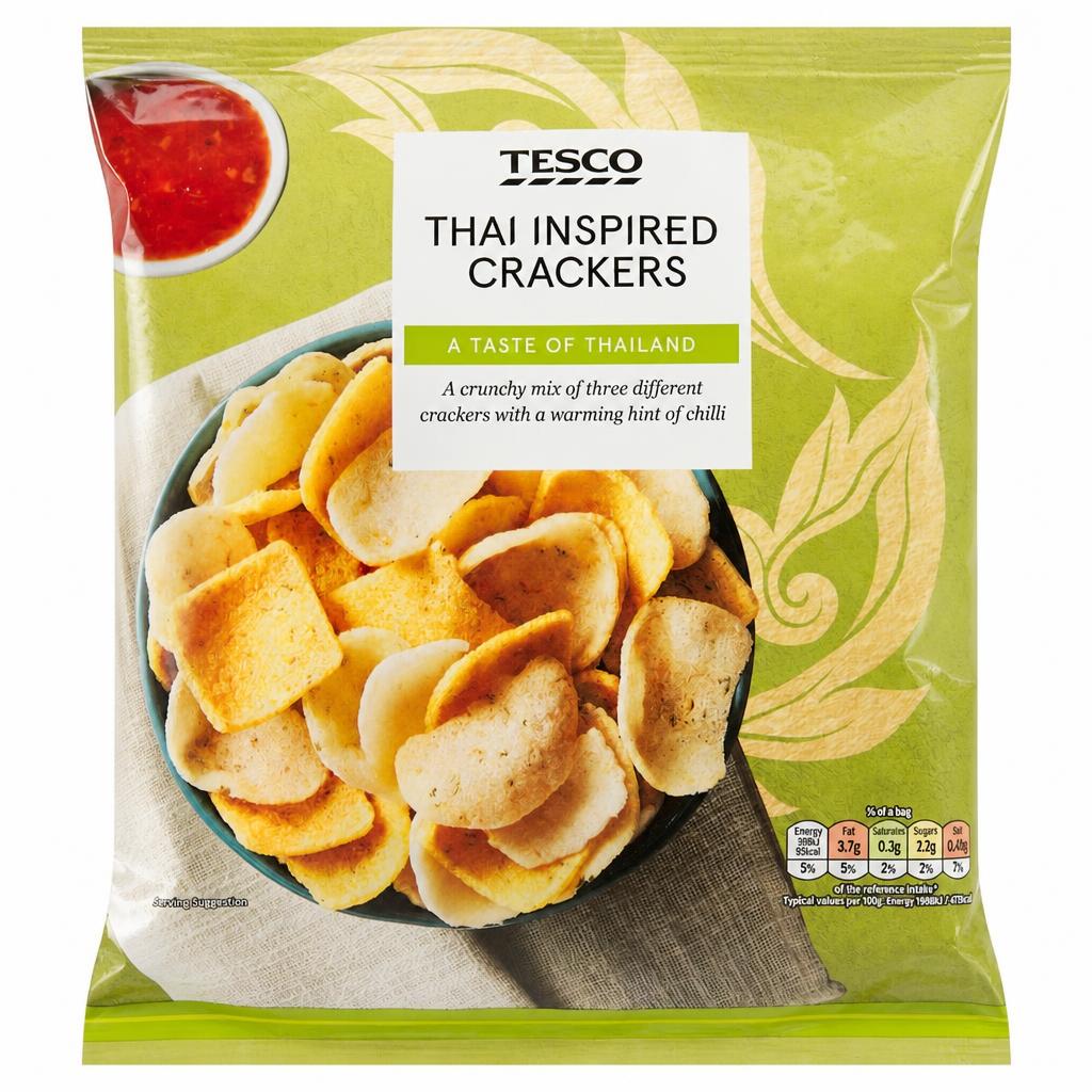 Tesco Thai Inspired Crackers 60G