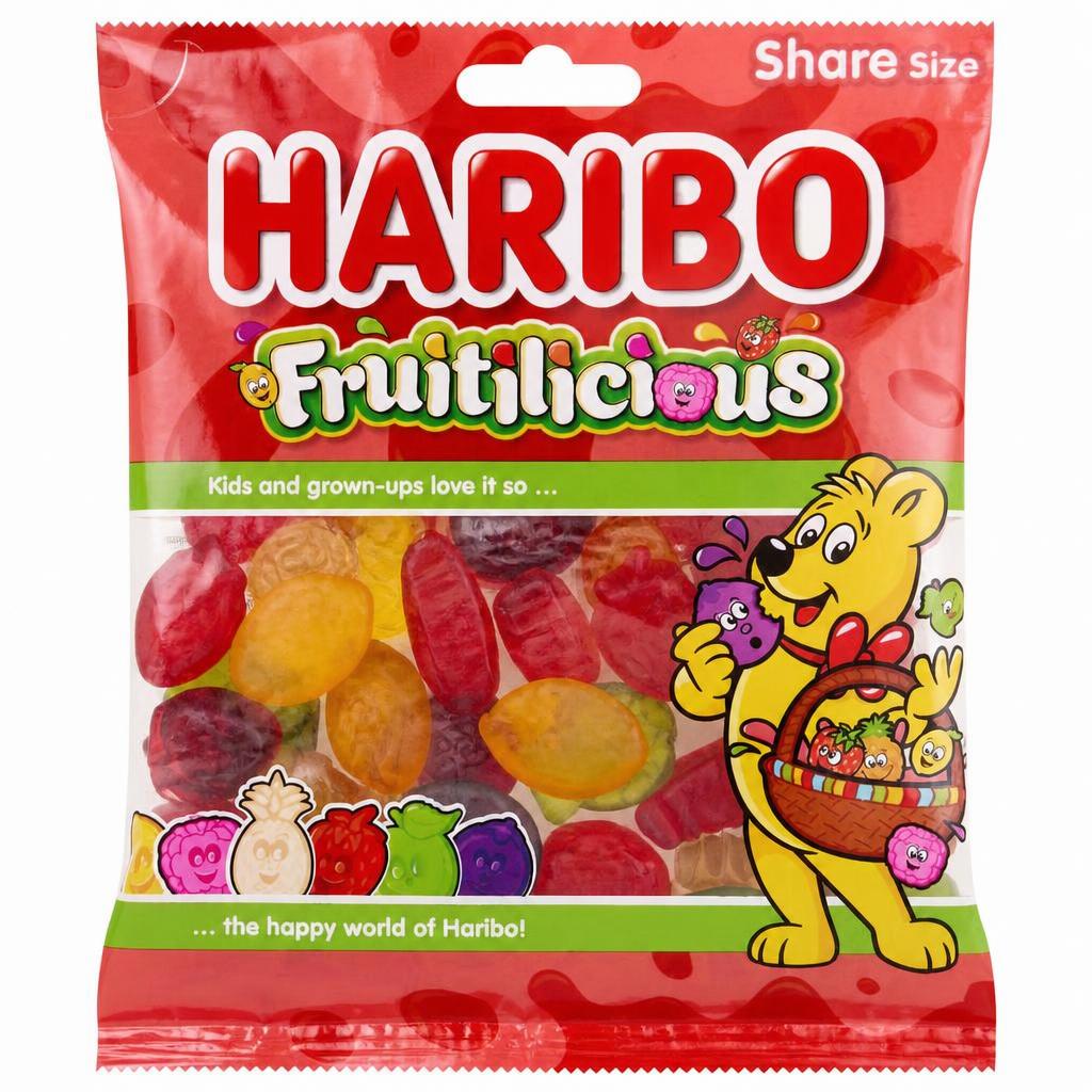 Haribo Fruitilicious Fruit Gums 150G