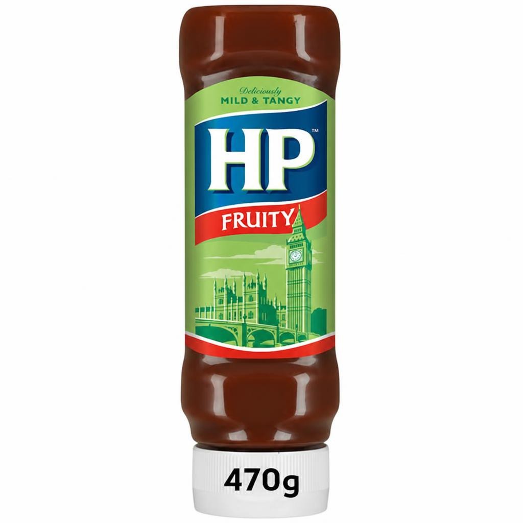 HP Fruity Brown Sauce Top Down 470g