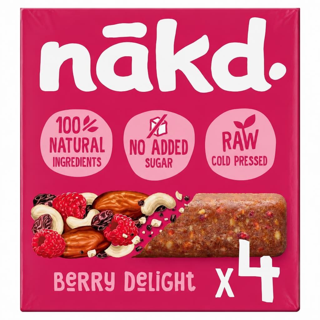Nakd Berry Delight Raw Fruit & Nut Bar 4x35g