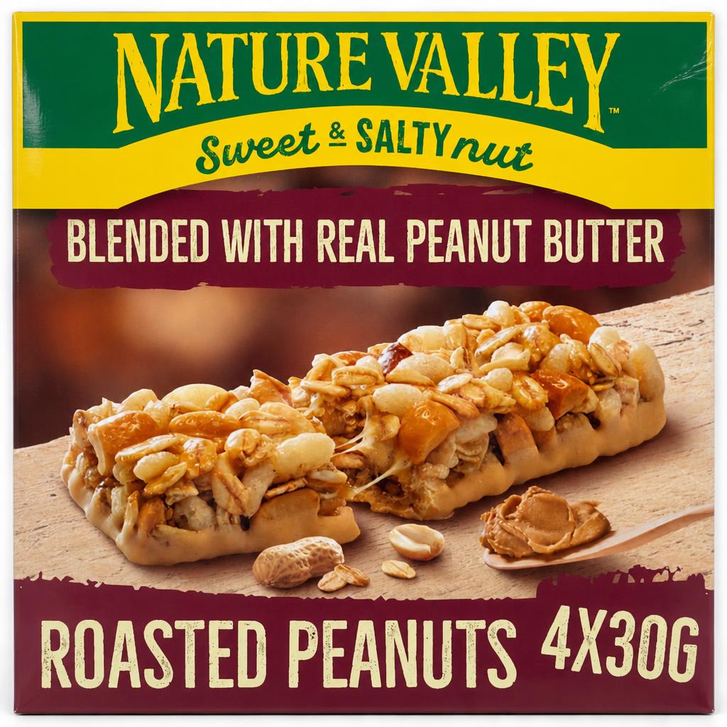 Nature Valley Sweet & Salty Nut Roasted Peanuts Bars 4 x 30g (120g)