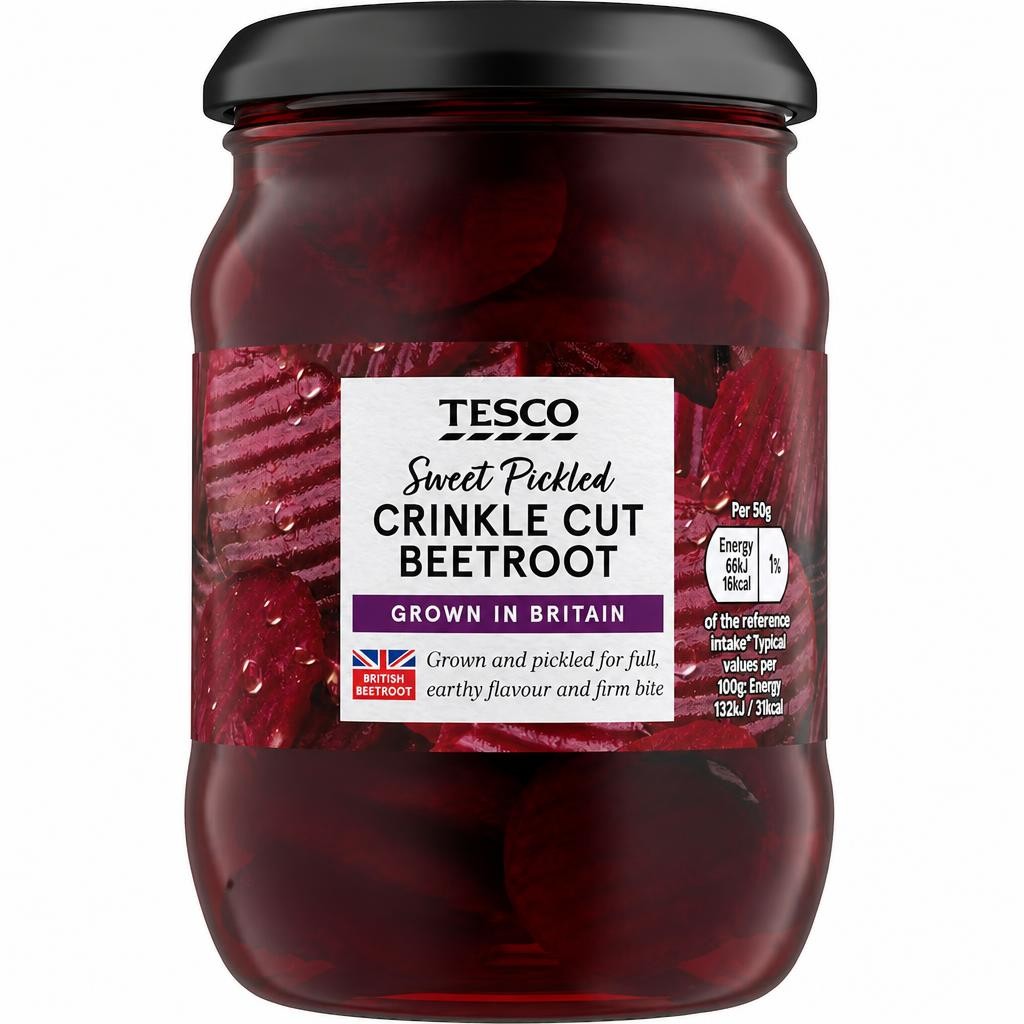 Tesco Sweet Pickled Crinkle Cut Beetroot 340G