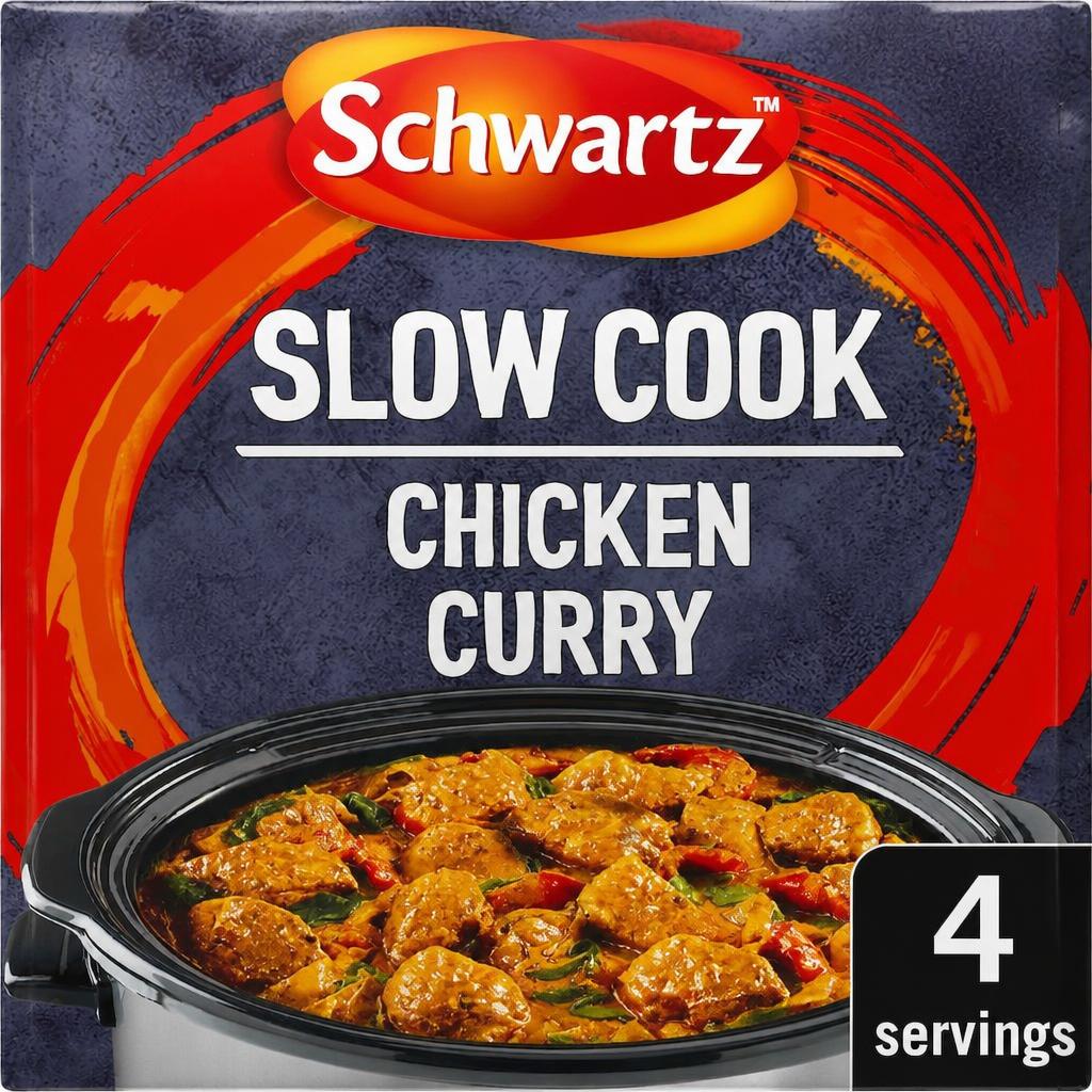 Schwartz Slow Cook Chicken Curry Recipe Mix 33g