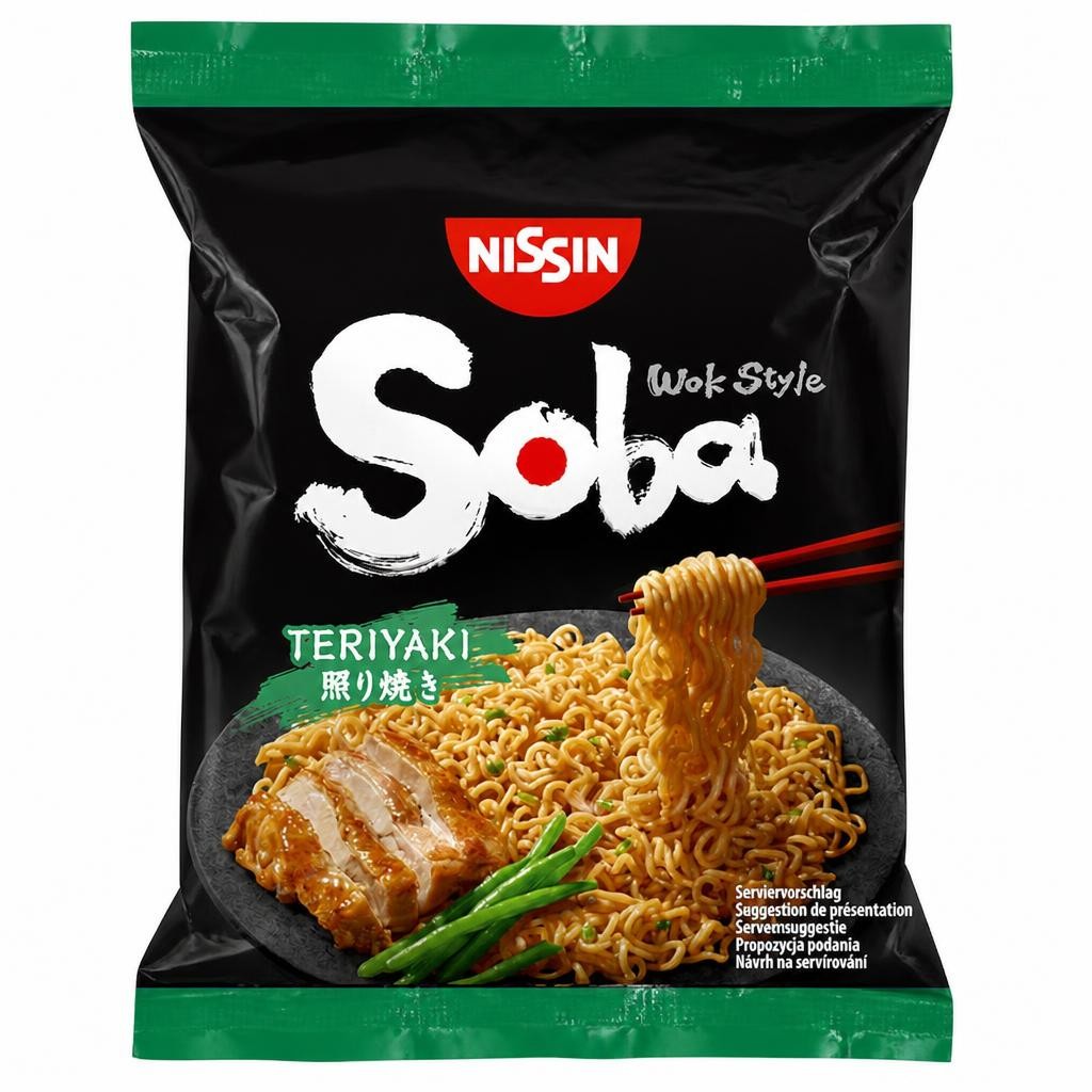 Nissin Wok Style Soba Noodles - Teriyaki 110g