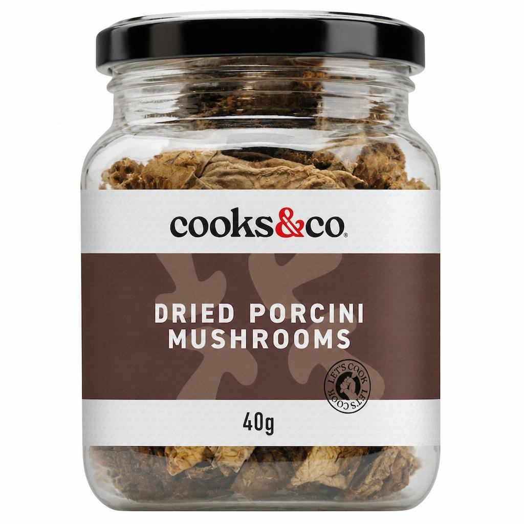 Cooks & Co Dried Porcini Mushrooms 40G