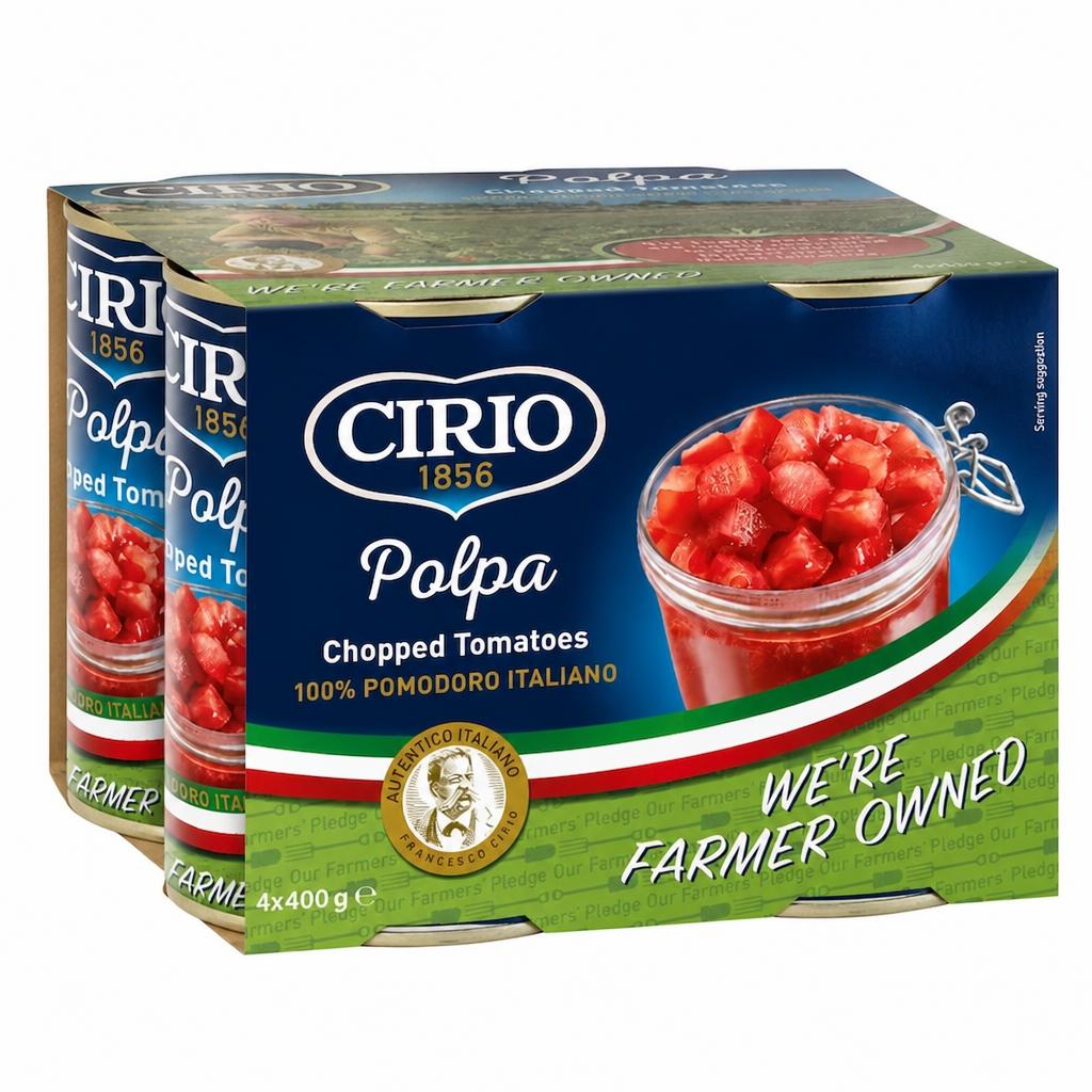 Cirio Chopped Tomatoes 4X400g