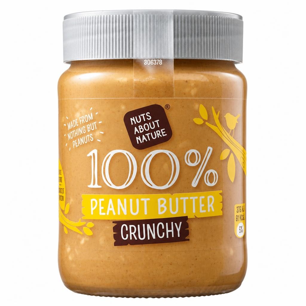 Nuts About Nature Peanut Butter Crunchy 340G