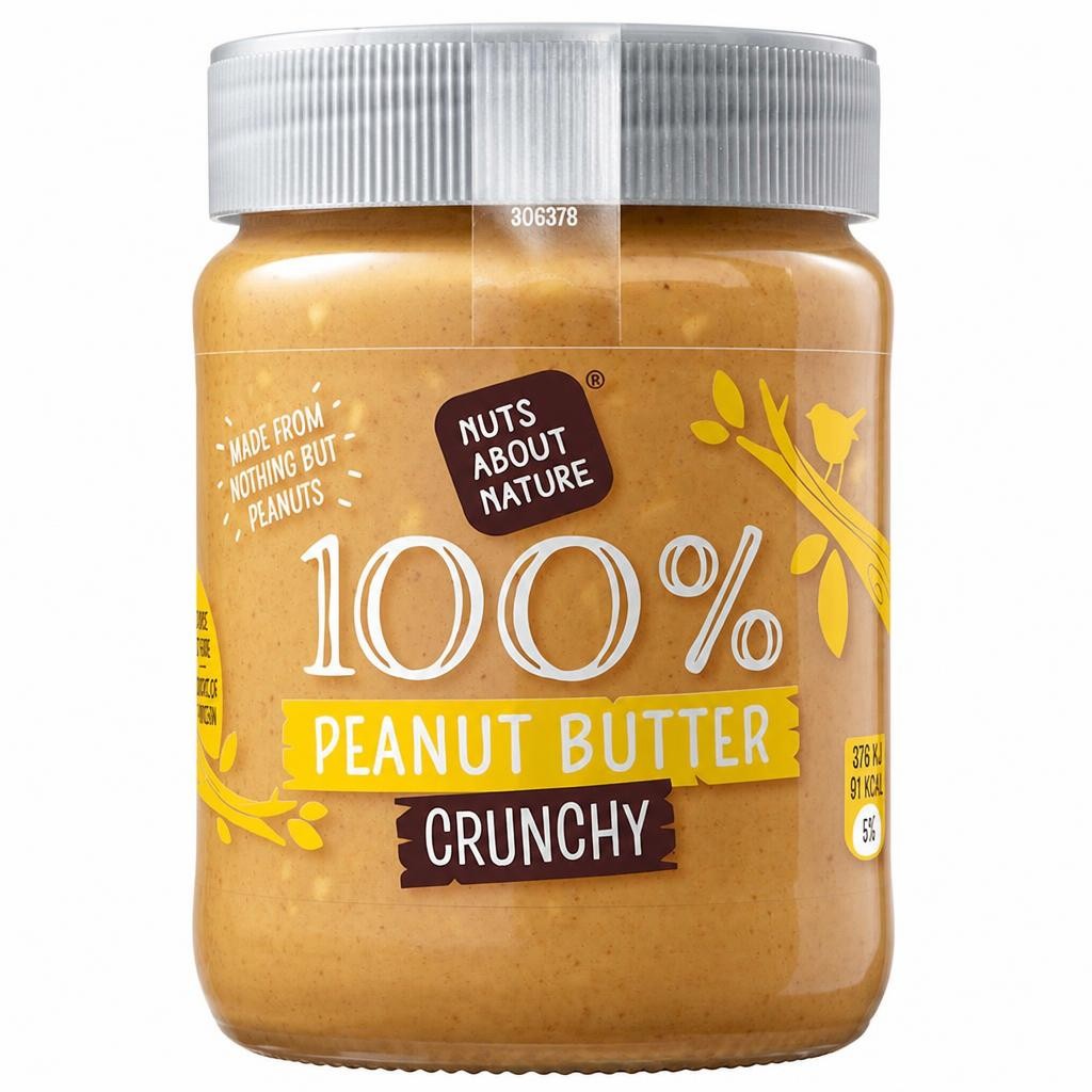 Nuts About Nature Peanut Butter Crunchy 340G