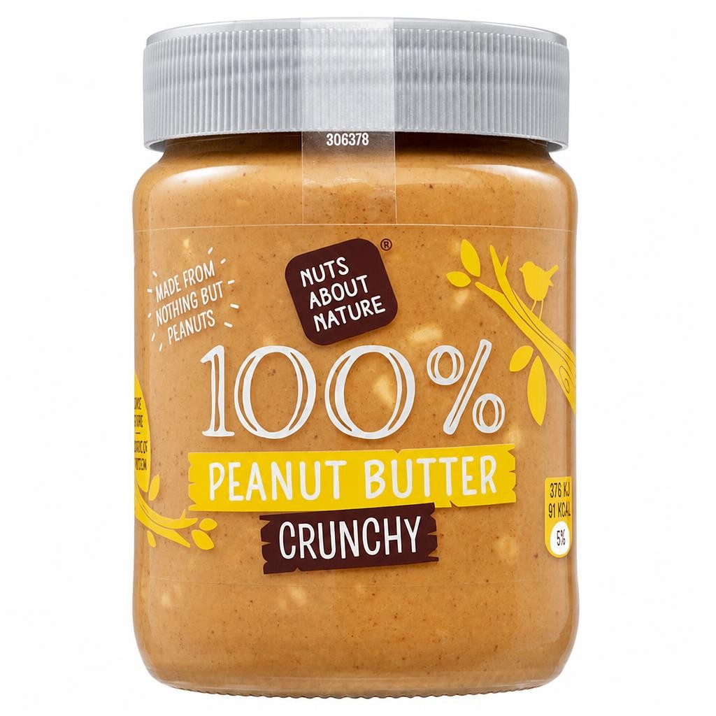 Nuts About Nature Peanut Butter Crunchy 340G