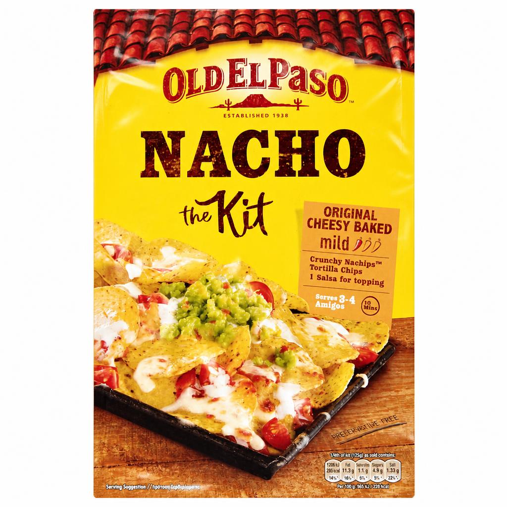 Old El Paso Original Cheesy Baked Nacho Kit 505G