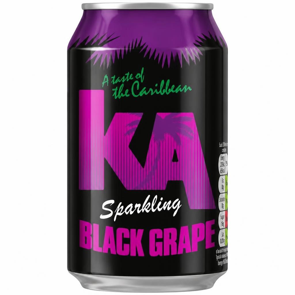 Ka Sparkling Black Grape 330Ml Can