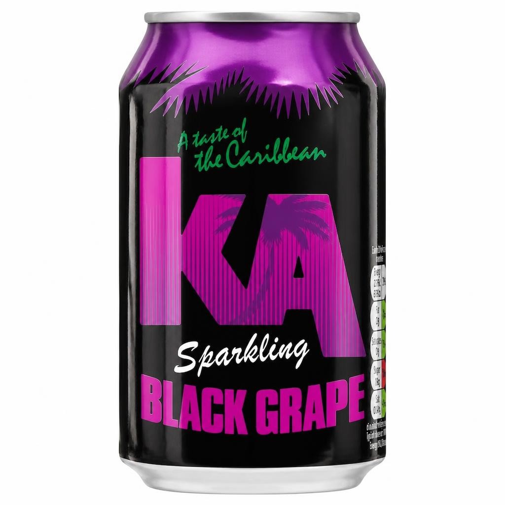 Ka Sparkling Black Grape 330Ml Can