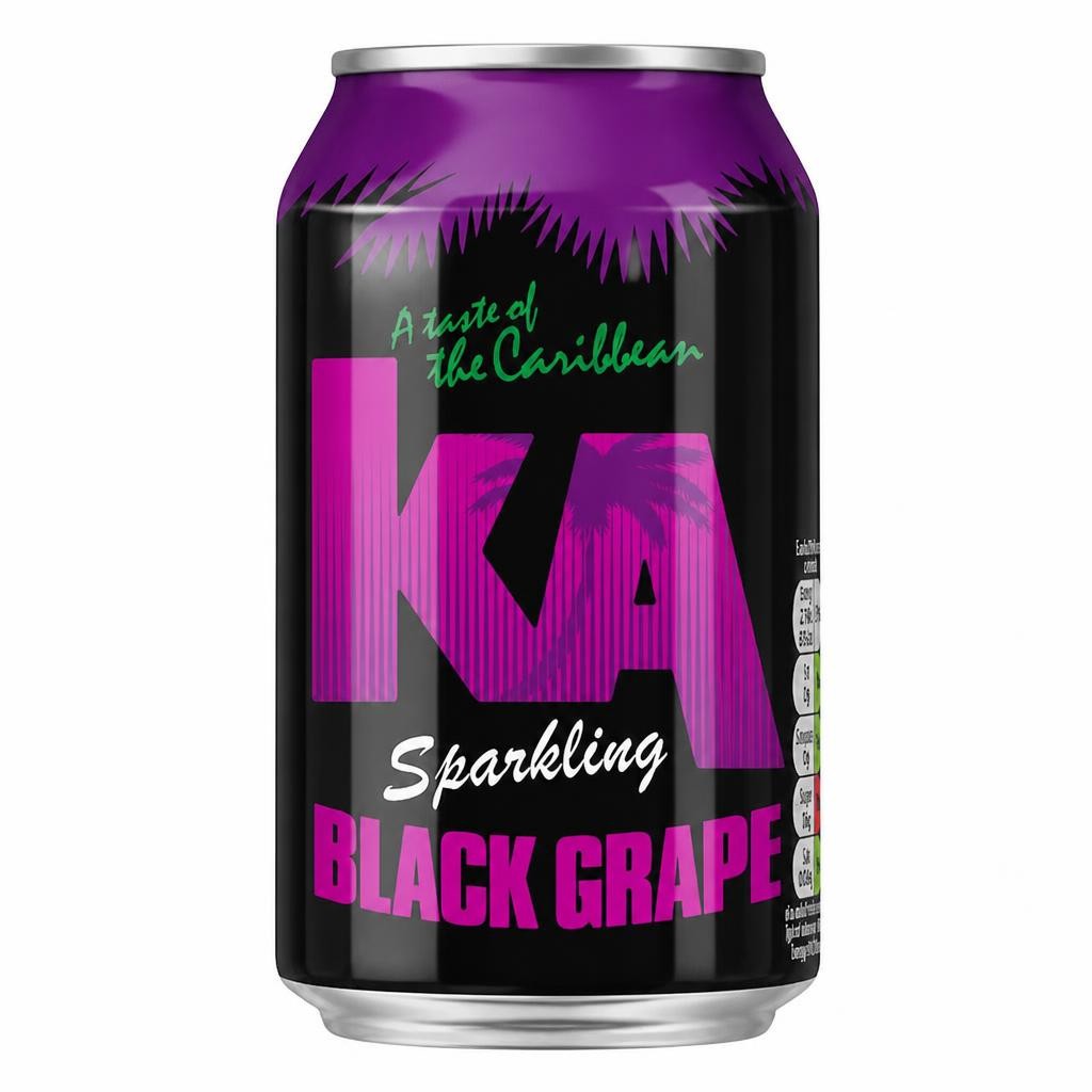 Ka Sparkling Black Grape 330Ml Can