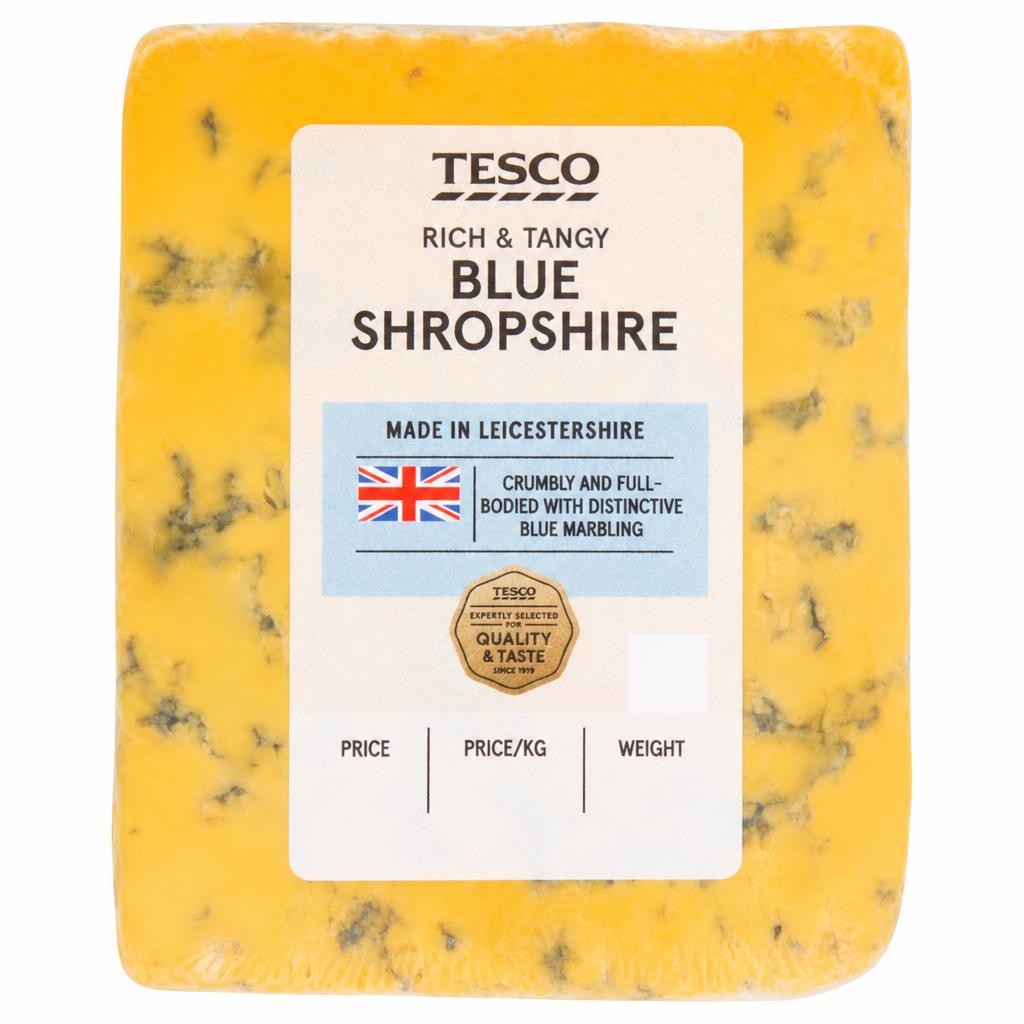 Tesco Blue Shropshire Cheese 180g