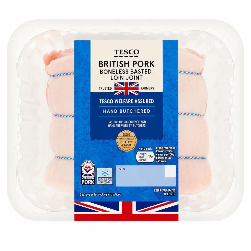 Tesco Basted Pork Loin Joint 800G