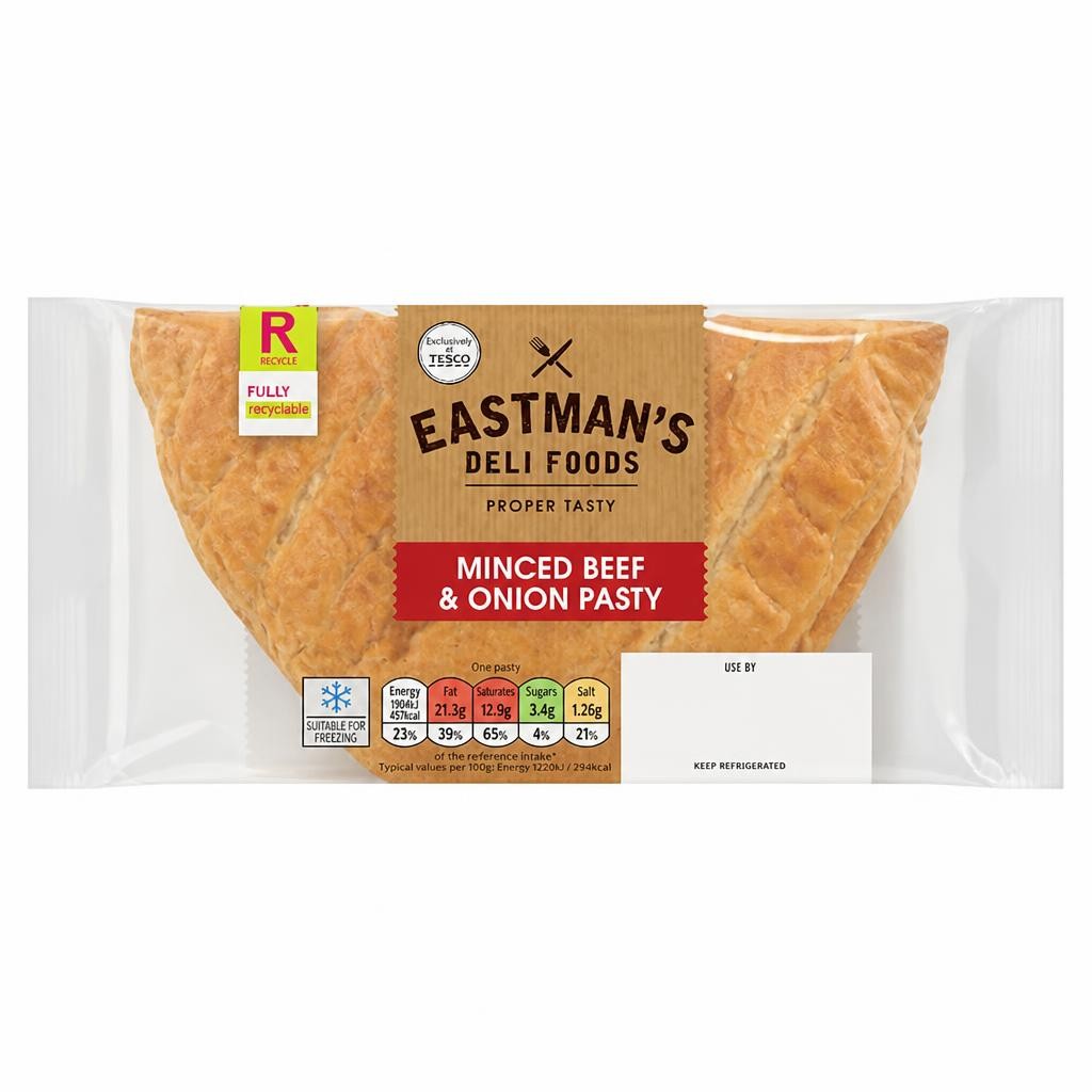 Eastmans Minced Beef & Onion Pasty 150G
