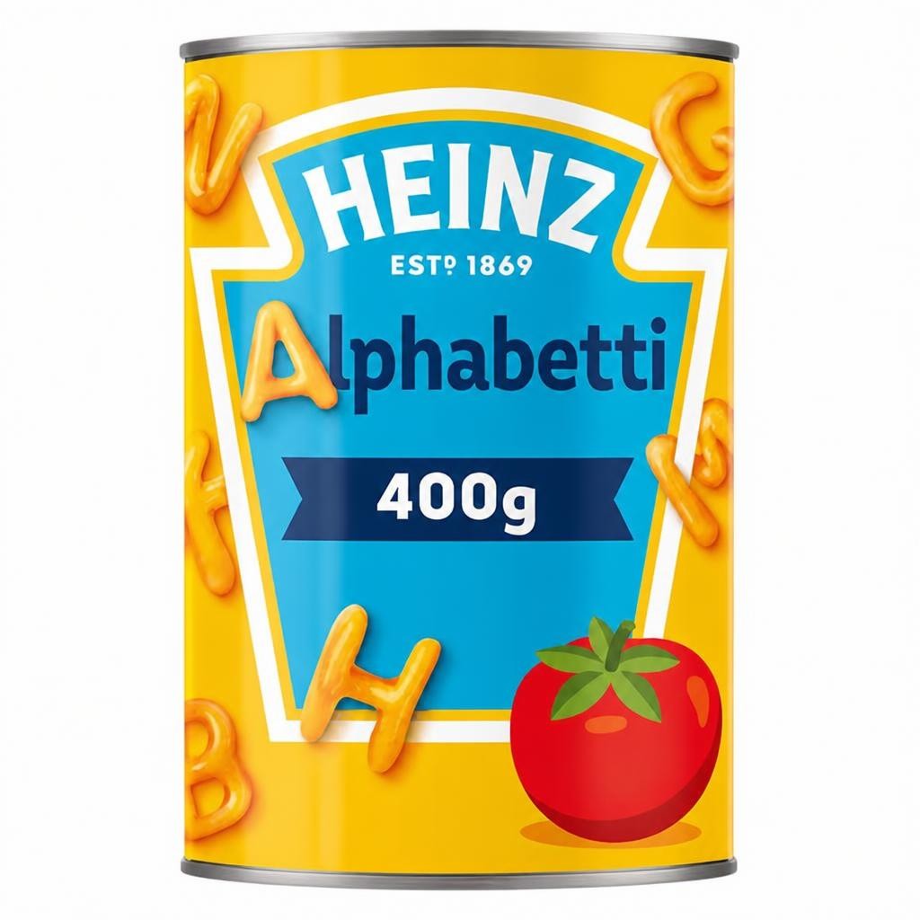 Heinz Alphabetti Pasta In Tomato Sauce 400G