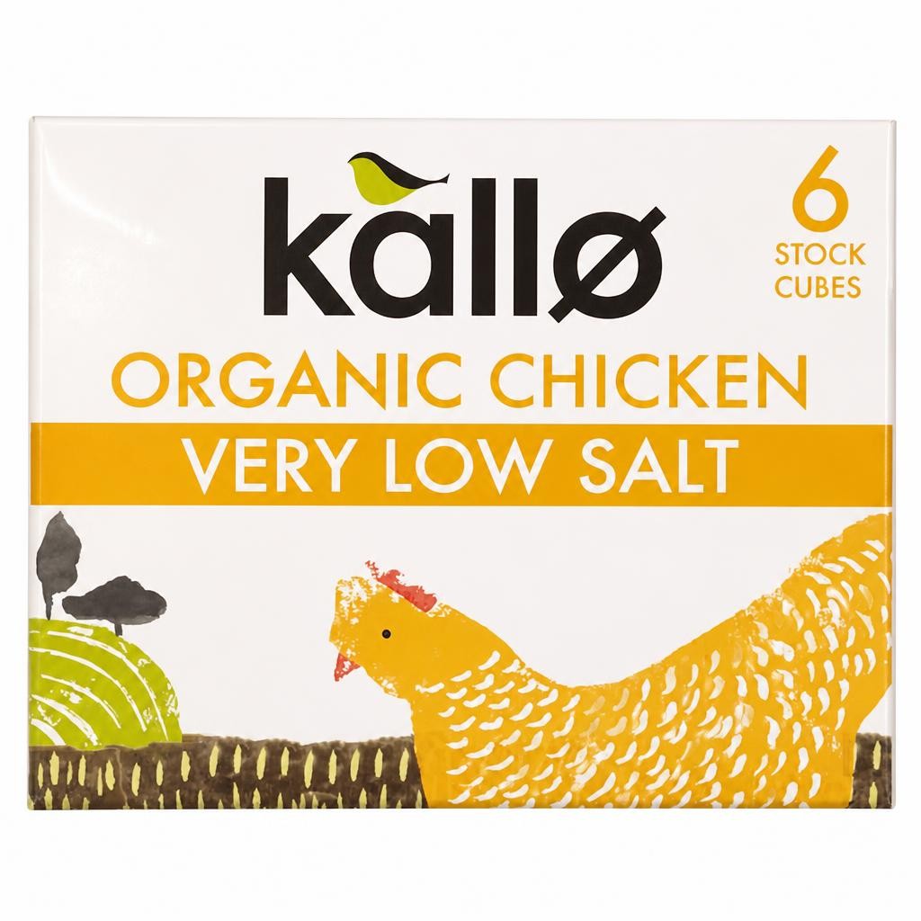 Kallo Organic Very Low Salt Chicken Stock Cubes 48g