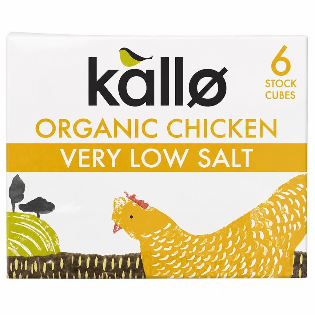 Kallo Organic Very Low Salt Chicken Stock Cubes 48g