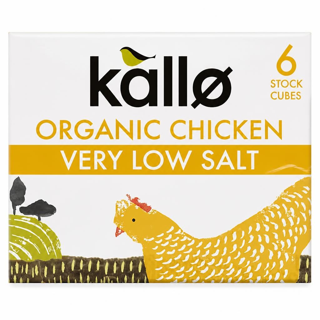 Kallo Organic Very Low Salt Chicken Stock Cubes 48g