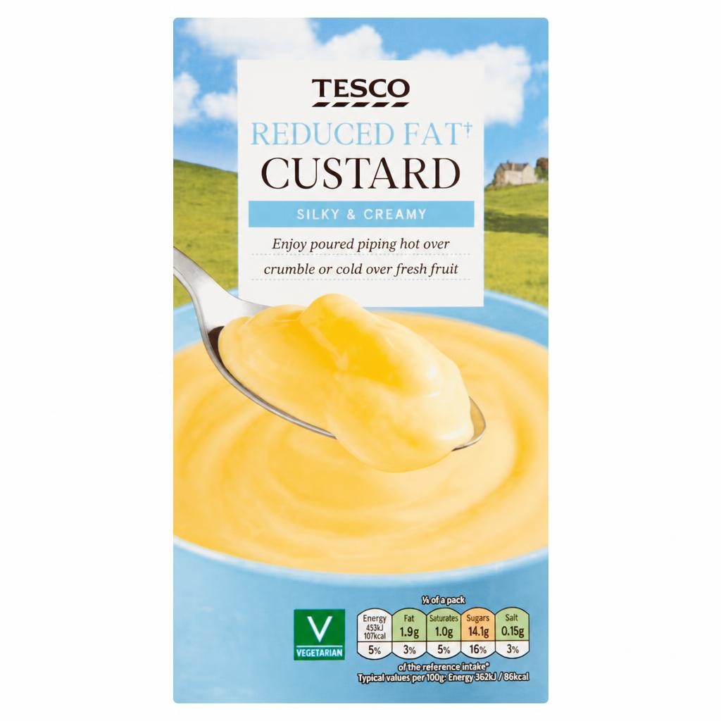 Tesco Reduced Fat Custard 1Kg