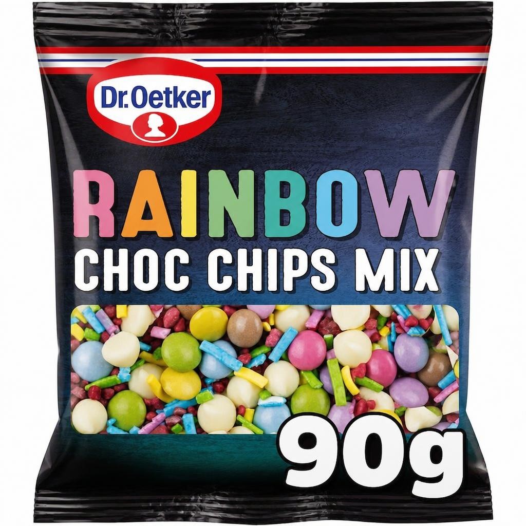 Dr. Oetker Rainbow Chocolate Chips Mix 90G