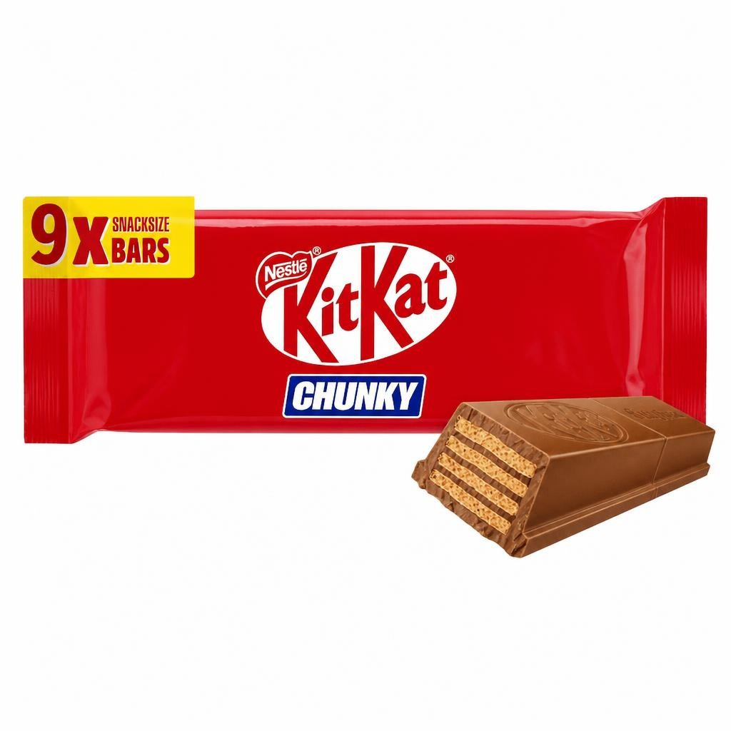 Kit Kat Chunky Milk Chocolate Bar Multipack 32g 9 Pack