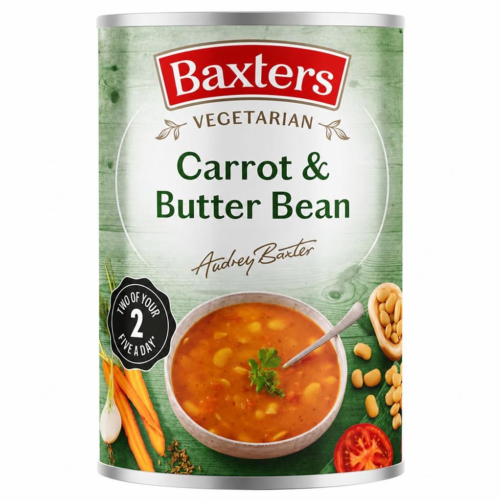 Baxters Vegetarian Carrot & Butter Bean Soup 400G