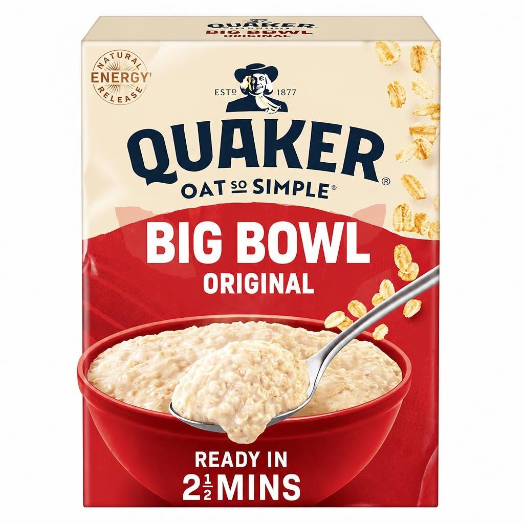 Quaker Oat So Simple Big Bowl Original Porridge Sachets 6x38.5g