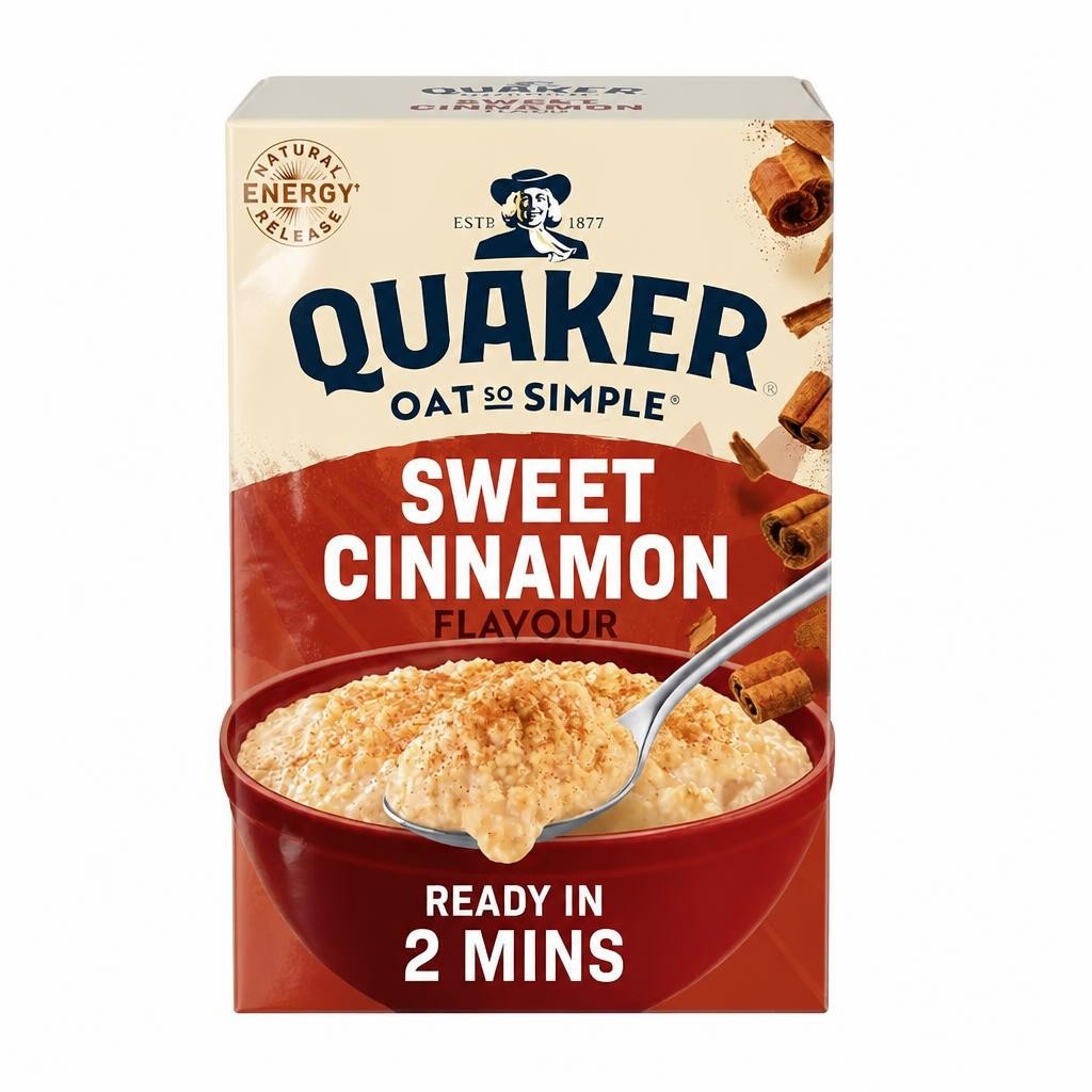 Quaker Oat So Simple Sweet Cinnamon Porridge Sachets 10x33g