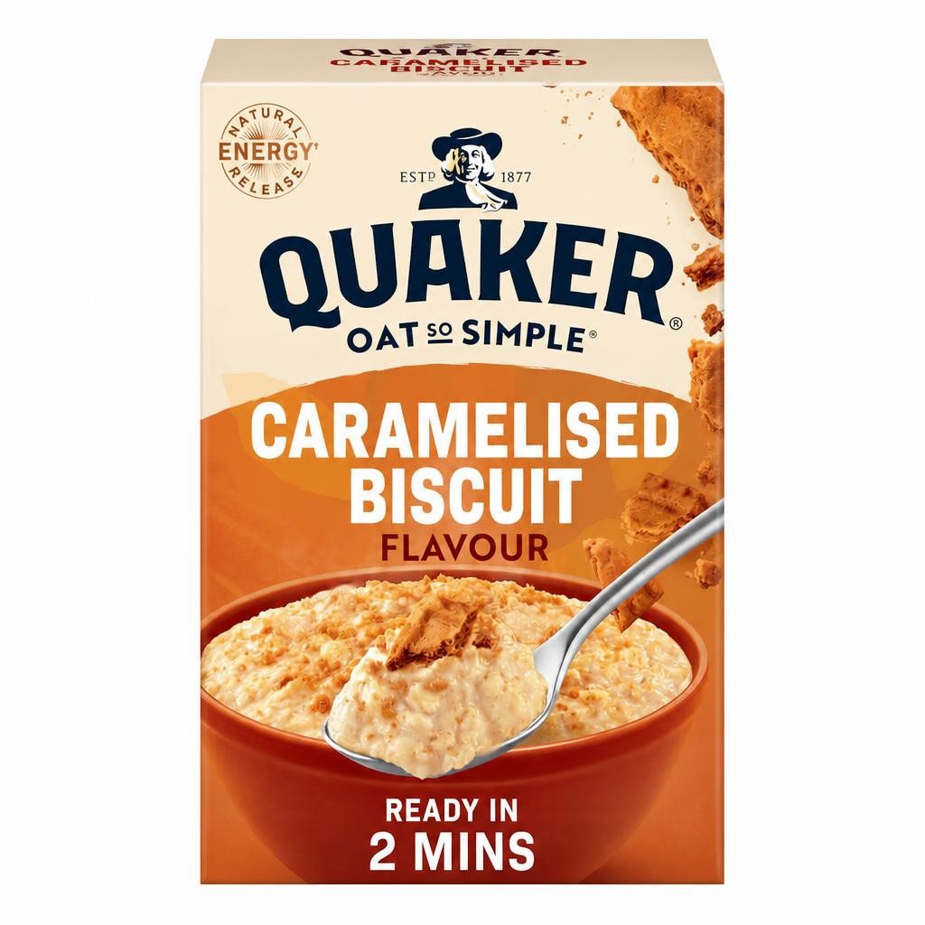 Quaker Oat So Simple Porridge Sachets - Caramelised Biscuit 10x33.4g