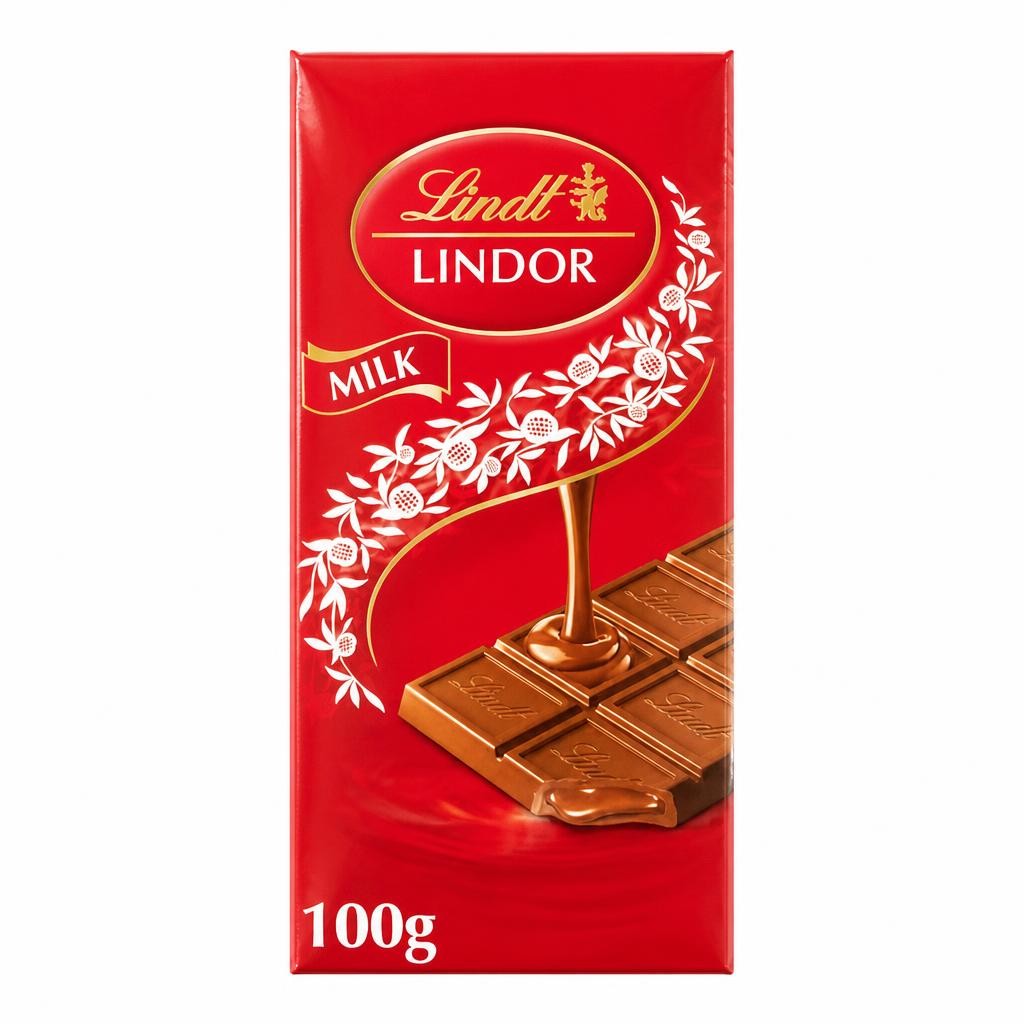 Lindt Lindor Milk Chocolate Bar 100G