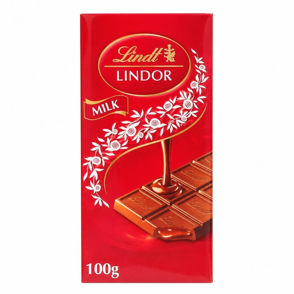 Lindt Lindor Milk Chocolate Bar 100G