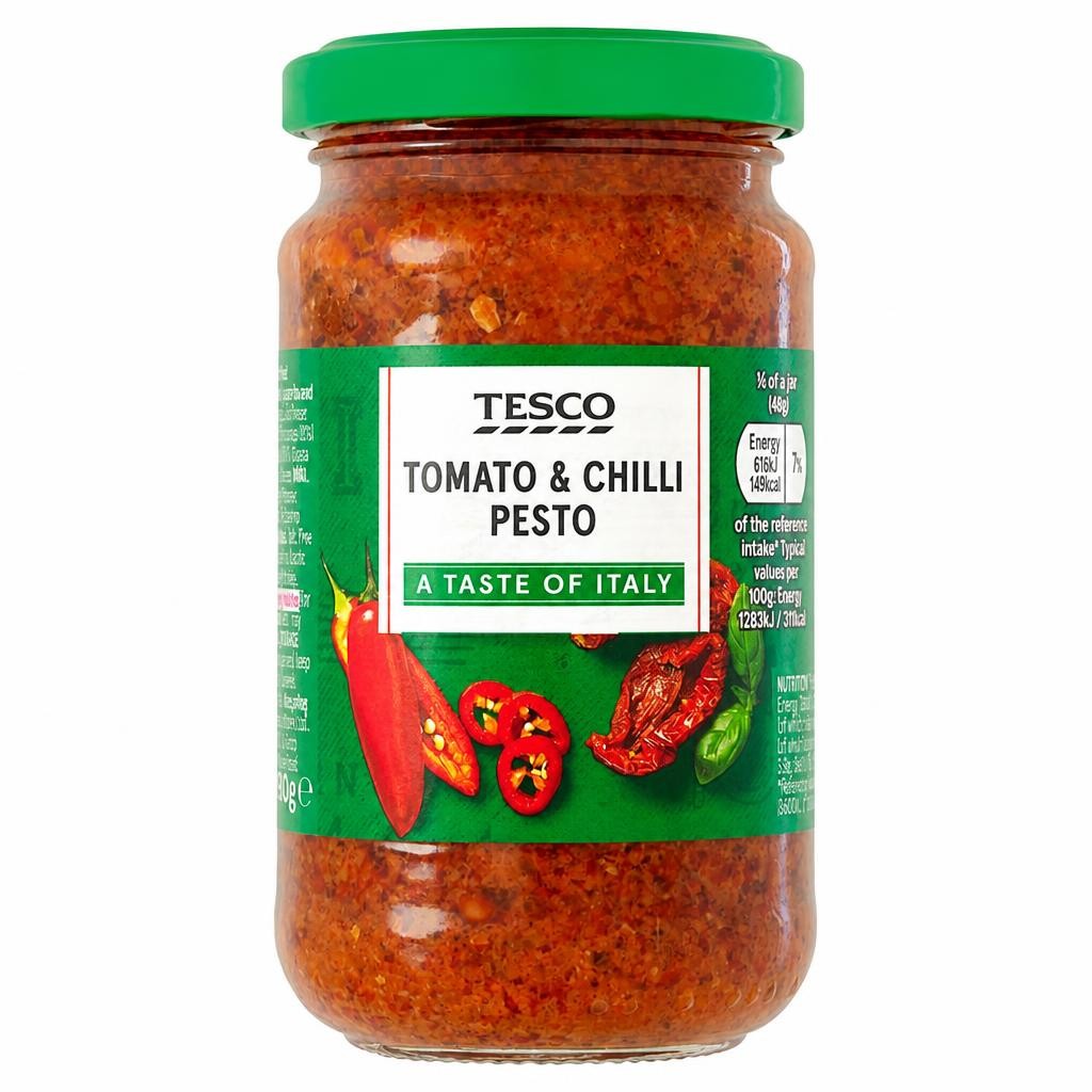 Tesco Tomato & Chilli Pesto 190G