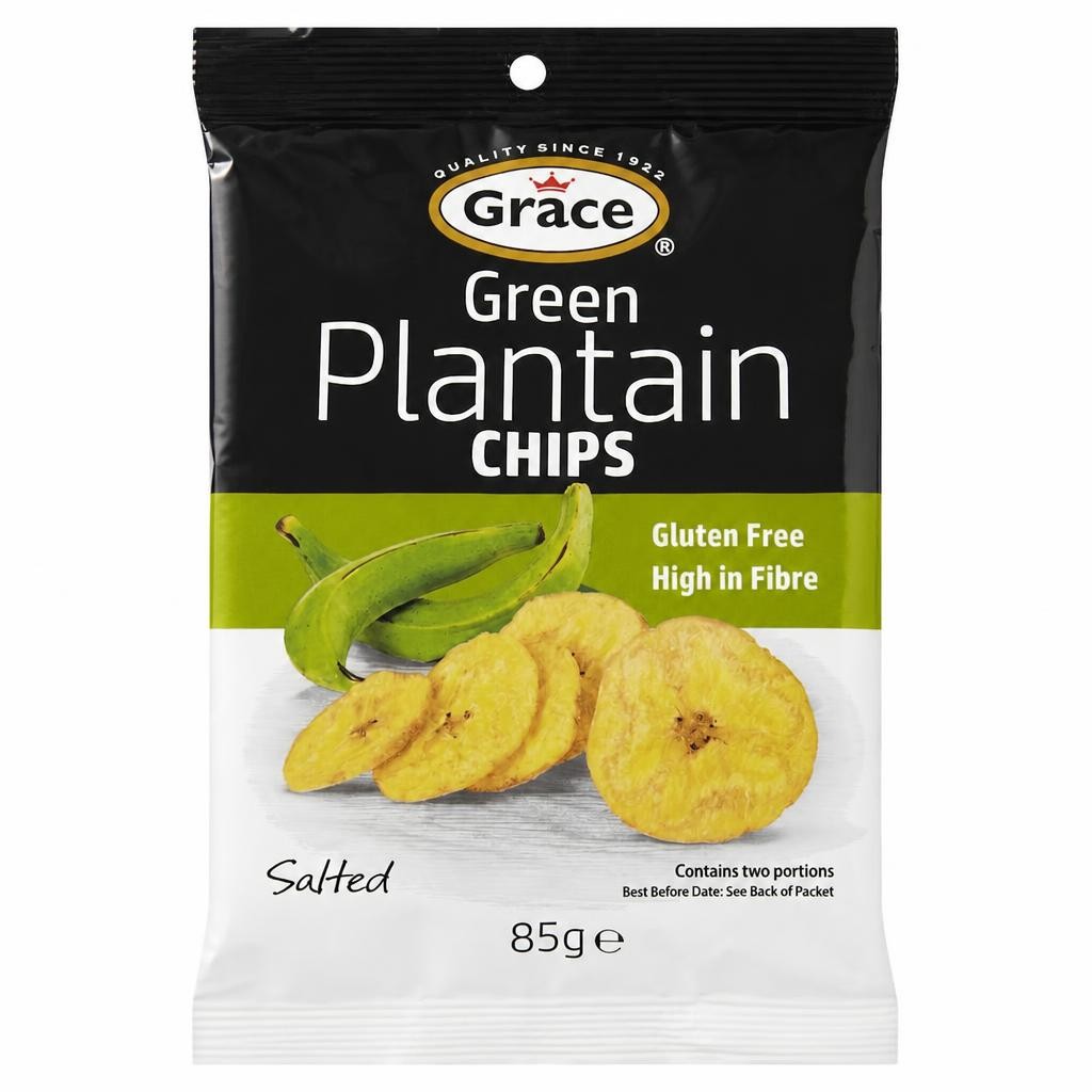 Grace Green Plantain Chips Salted 85G
