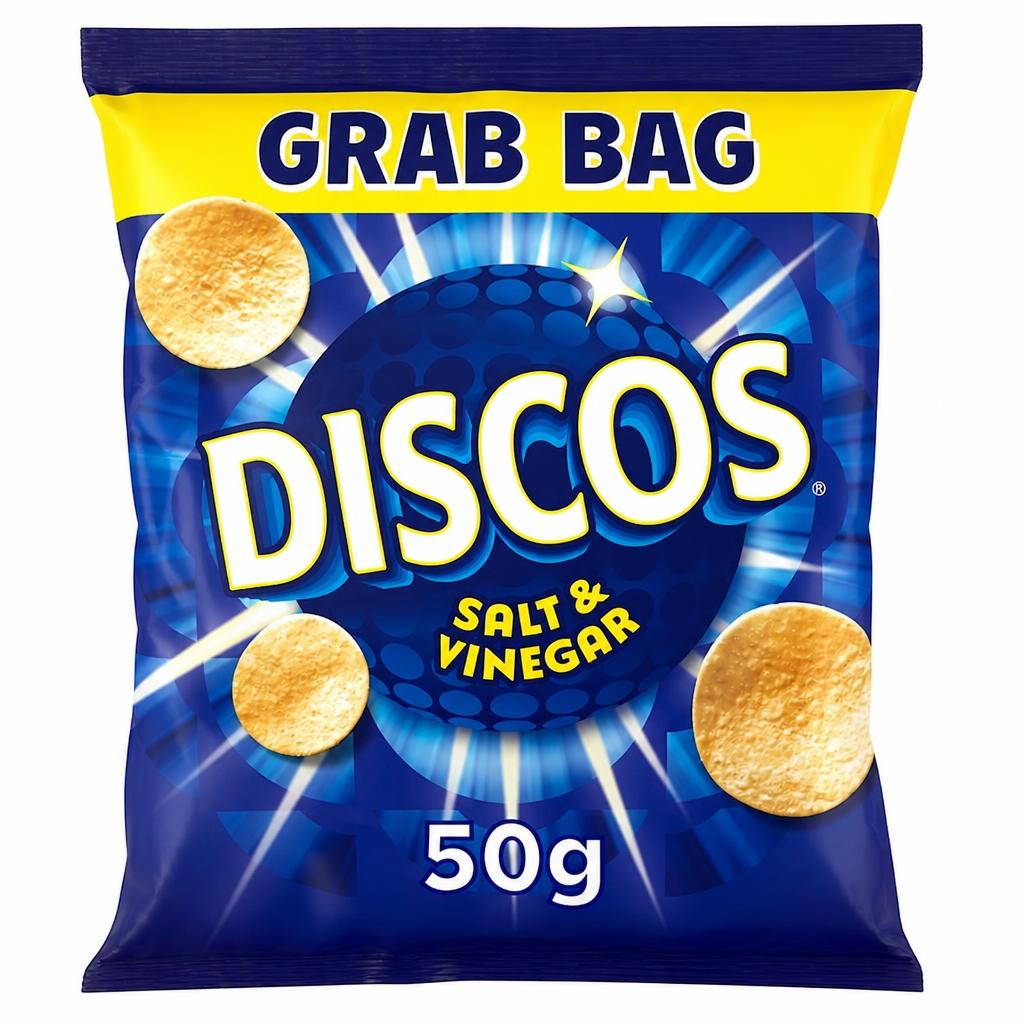 Discos Salt & Vinegar Grab Bag Crisps 50G