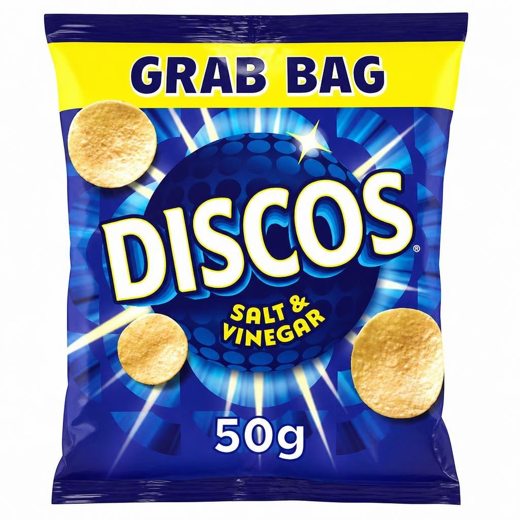Discos Salt & Vinegar Grab Bag Crisps 50G