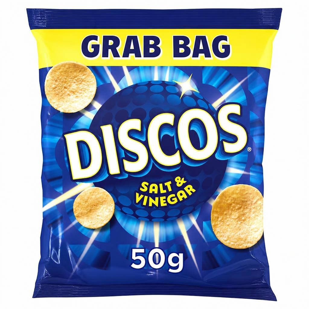 Discos Salt & Vinegar Grab Bag Crisps 50G