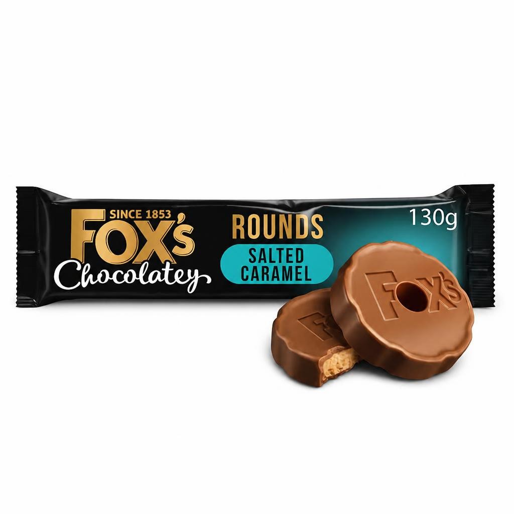 Fox's Fabulous Chocolatey Salted Caramel Rounds 130g