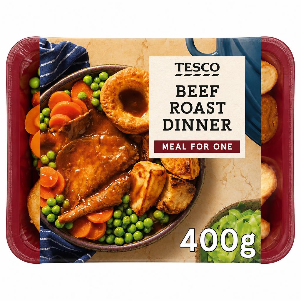 Tesco Roast Beef Dinner 400G