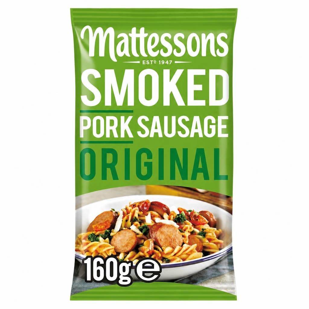 Mattessons Smoked Pork Sausage Original 160G