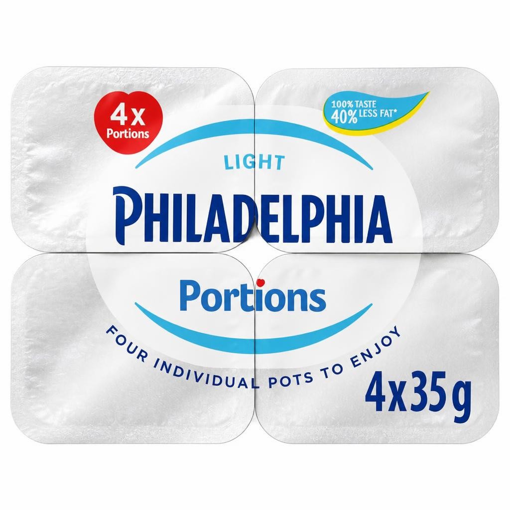 Philadelphia Light Soft Cheese Mini Tubs 4 x 35g