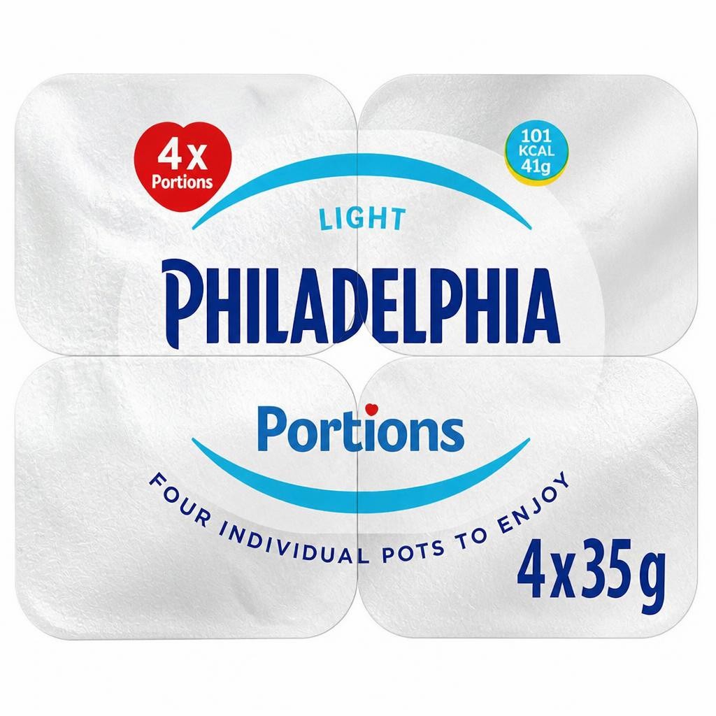 Philadelphia Light Soft Cheese Mini Tubs 4 x 35g