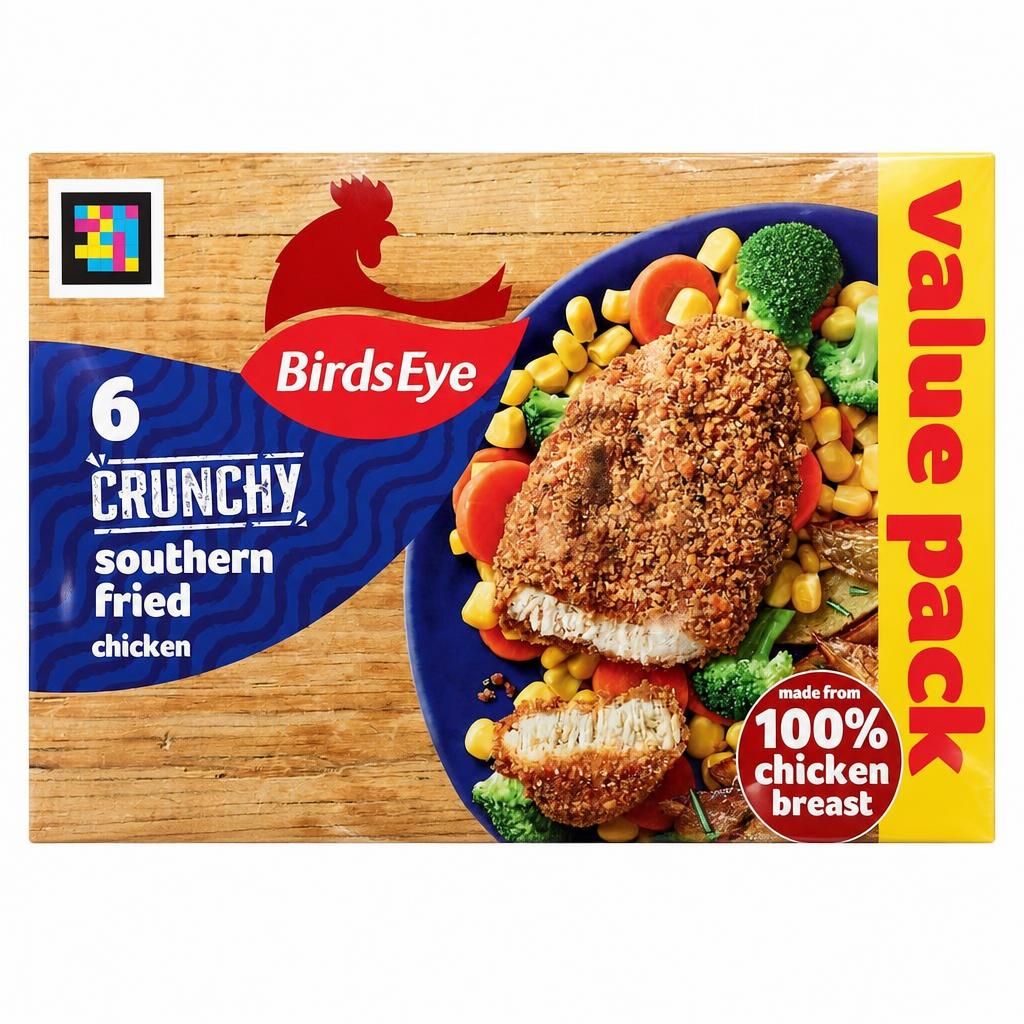 Birds Eye 6 Southern Fried Breaded Chicken Breast Steaks 540g