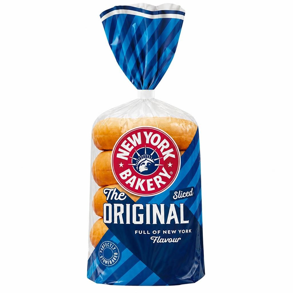 New York Bakery Co. Bagels, Plain x5