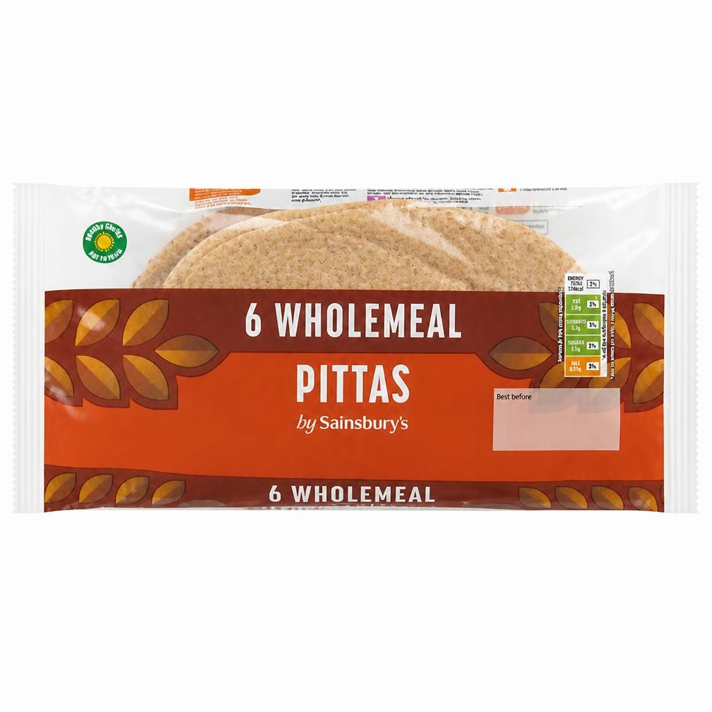 Sainsbury's Wholemeal Pittas x6