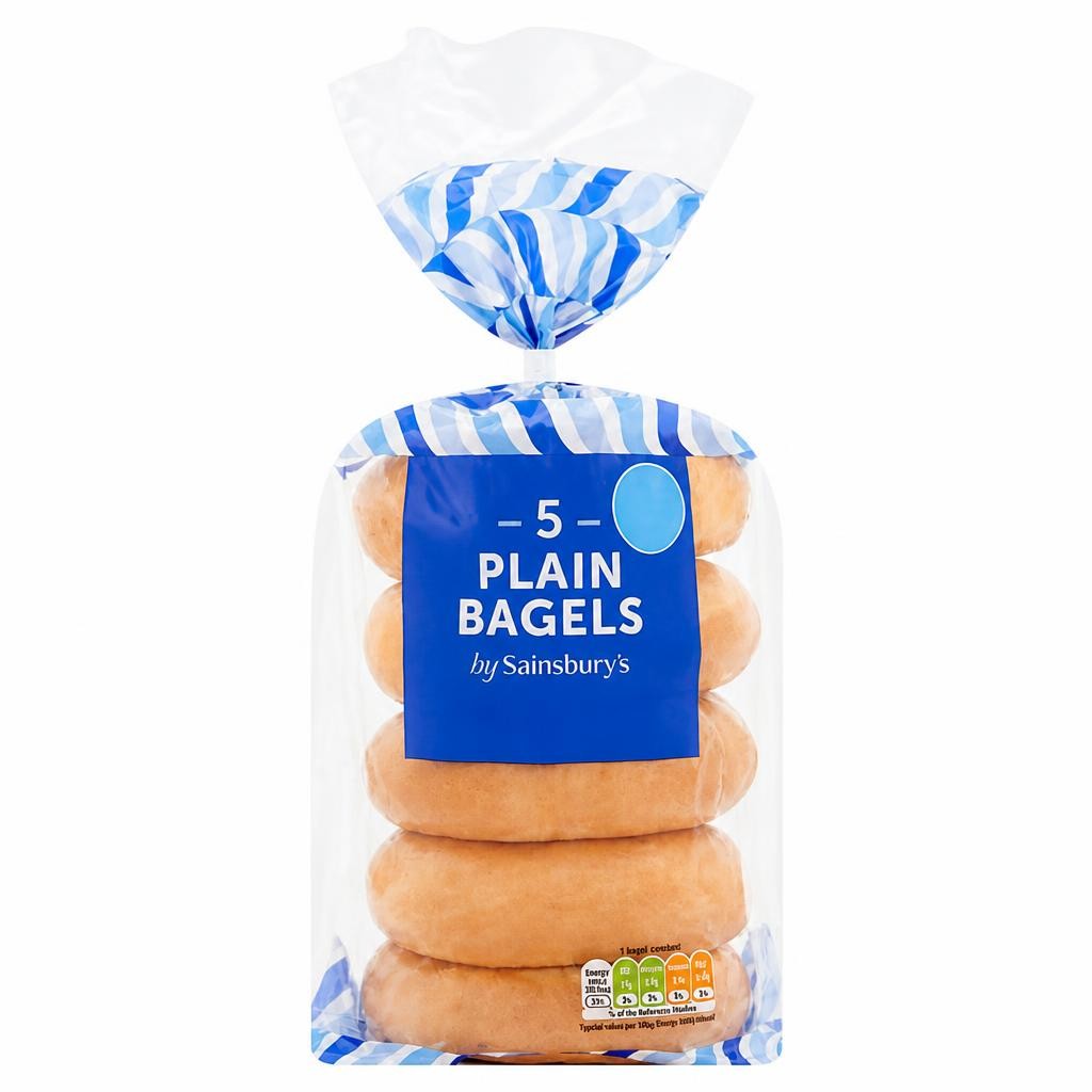 Sainsbury's Plain Bagel x5