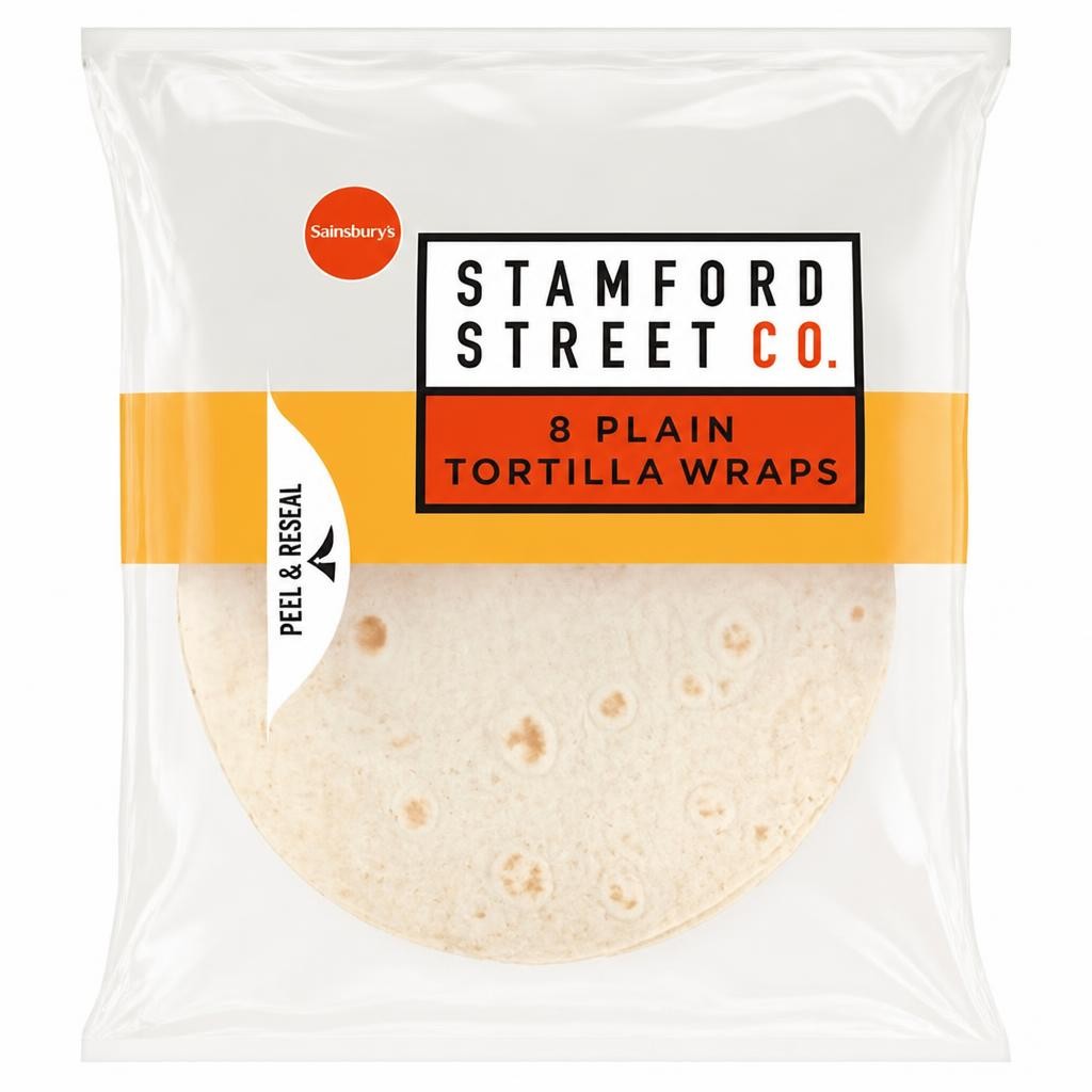 Stamford Street Co. Plain Tortilla Wraps x8